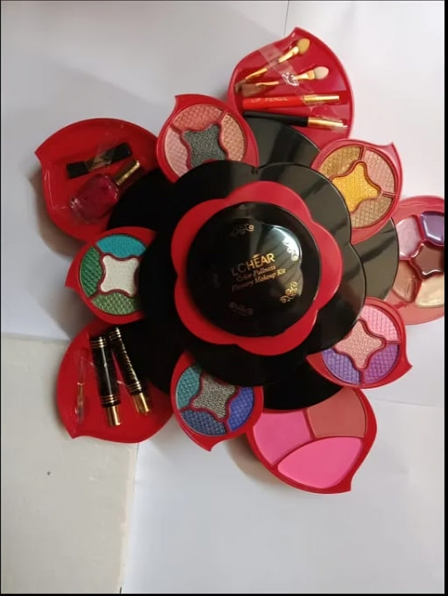 Luxury Rose Shaped Makeup Kit – All-in-One Beauty Box