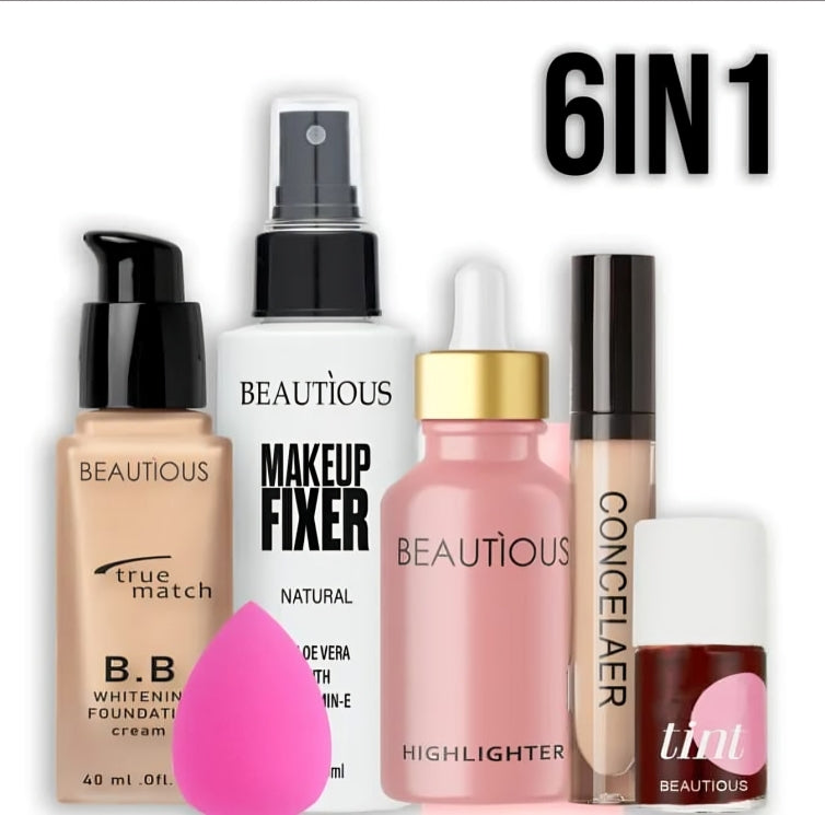 Beautious 6-in-1 Makeup Kit Combo Set