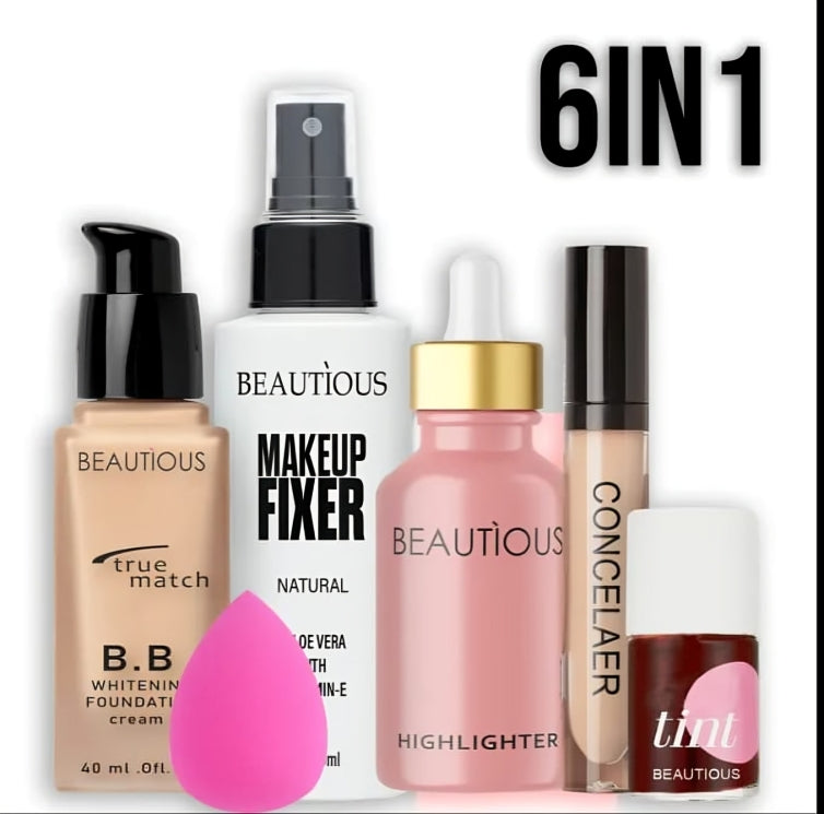 Beautious 6-in-1 Makeup Kit Combo Set