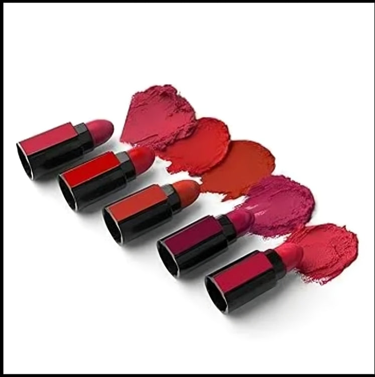 Matte Lipstick Set – 5 Bold Shades