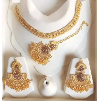 Traditional Gold-Plated Maharashtrian  Jewelry Set