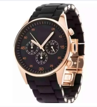 Luxury Black Dial Men's Chronograph Watch