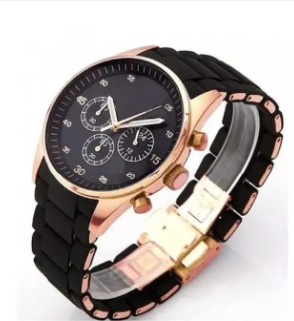 Luxury Black Dial Men's Chronograph Watch