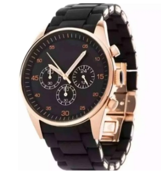 Luxury Black Dial Men's Chronograph Watch