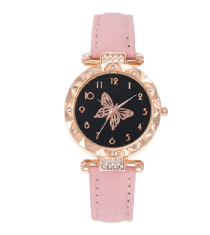 Elegant Butterfly Watch & Jewelry Gift Set for Women