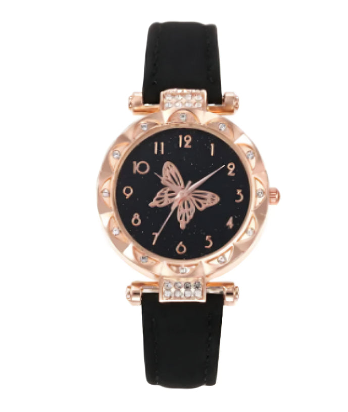 Elegant Butterfly Watch & Jewelry Gift Set for Women