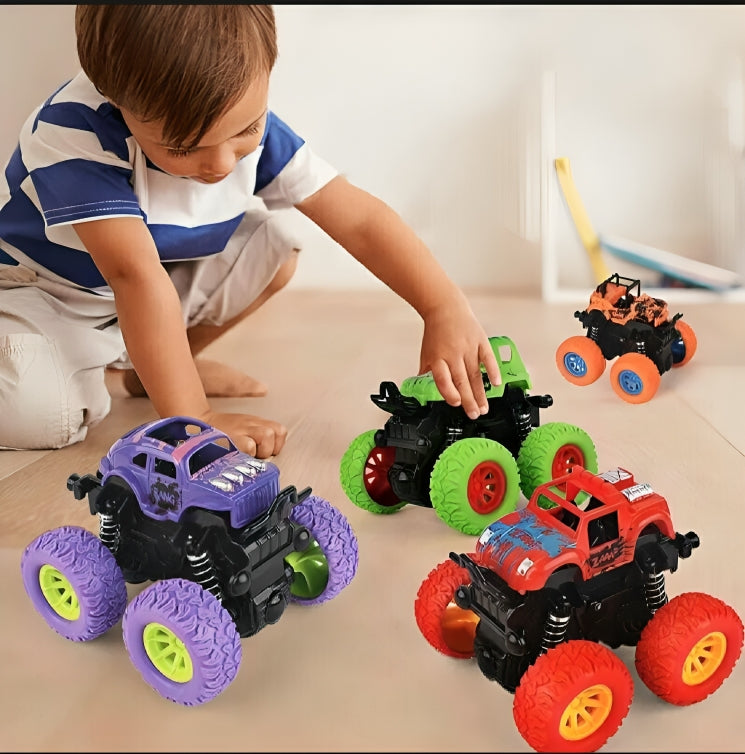 Colorful Monster Truck Toy Set for Kids