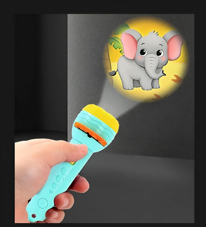 Kids Projection Torch with Animal Slide Discs