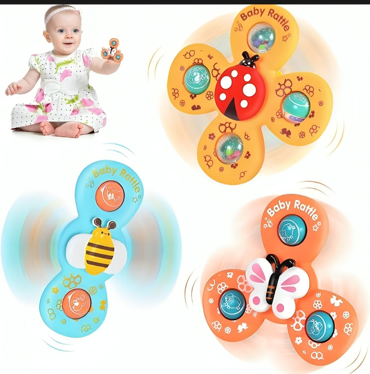 Multi-Function Baby Spinner Toy with Suction Cup