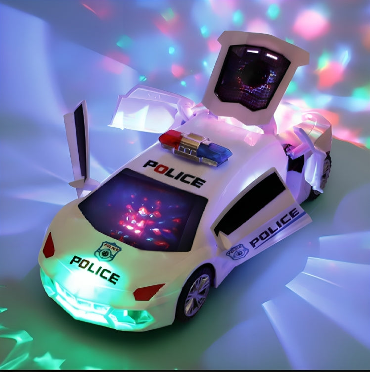 Transforming Robot Sports Car Toy with Lights & Music
