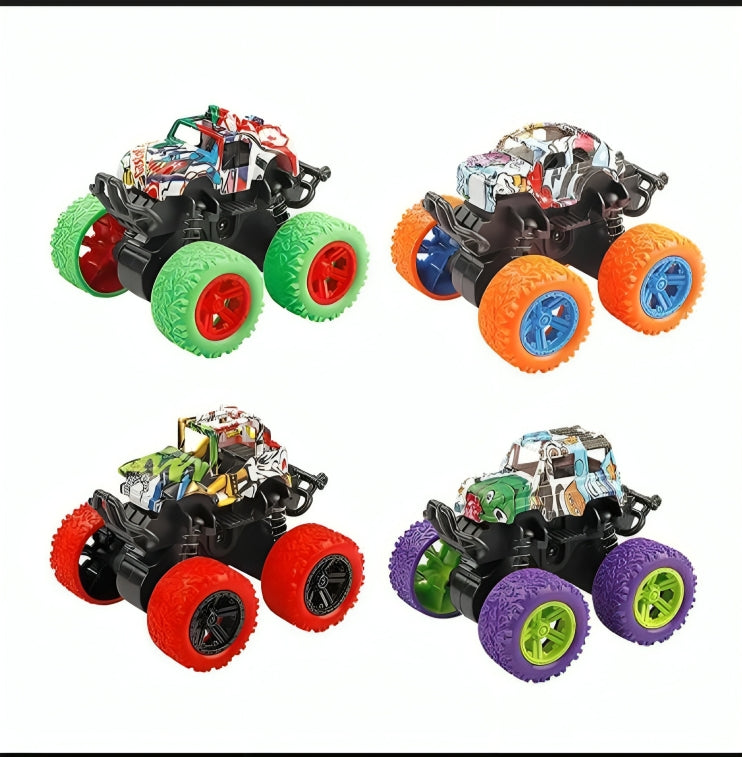 Colorful Monster Truck Toy Set for Kids