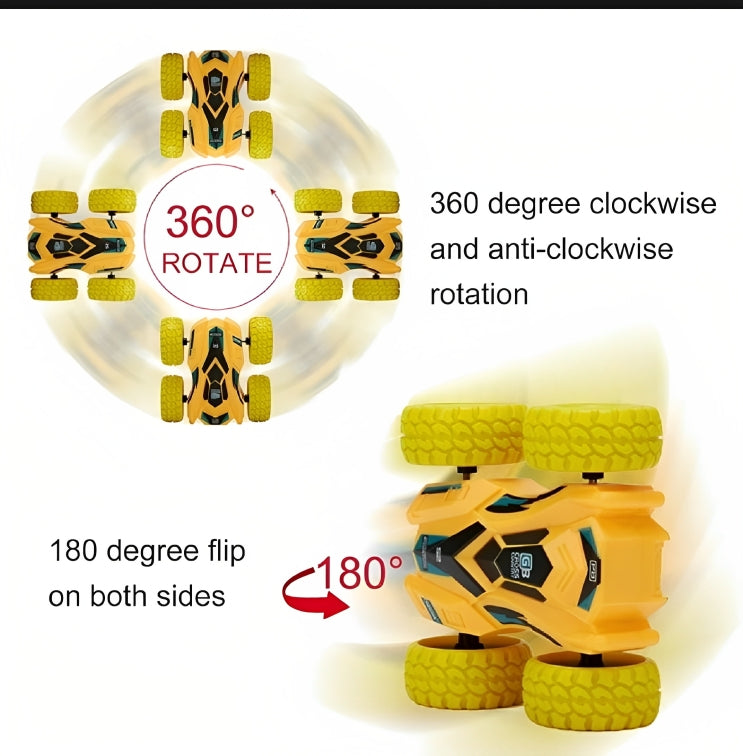 360° Rotating Stunt Car Toy for Kids