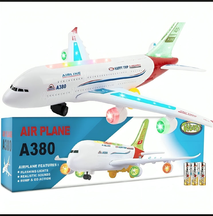 A380 Airplane Toy with Lights & Sounds