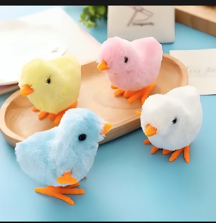 Colorful Wind-Up Walking Chick Toys