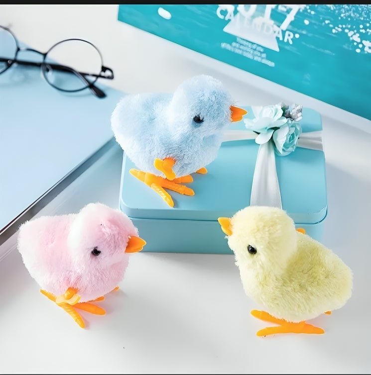 Colorful Wind-Up Walking Chick Toys